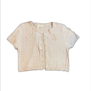 Aeropostale Ribbed Knit Short Sleeve Top